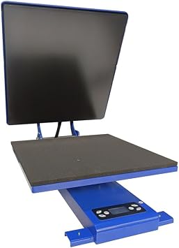 Heat Press Machine, High Pressure Heat Press Machine for T-Shirt, Fast Heating, Easy to Use, Plate Printing, DIY Heats Transfer Press Vinyl for Beginners, Light Purple Blue, 15x15 inch