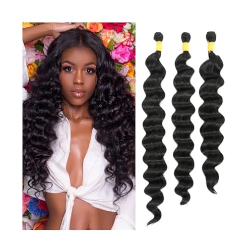 Extensiones de cabello humano: mechones de tejido rizado suelto