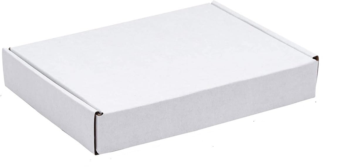 Varda Packaging 3 Ply | White 8X5X1.5 Inches | Inter Lock | Corrugated Boxes Pack of 50 | For Gift Items & Storage etc. (B0CX8DVZGF) Amazon Price History, Amazon Price Tracker