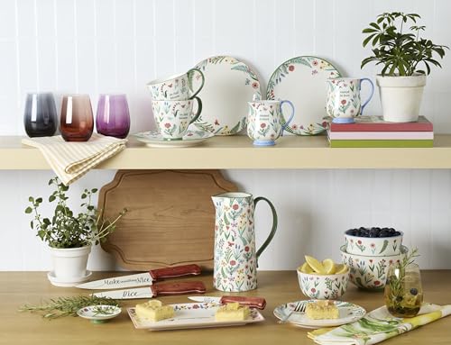 Set de 2 Mugs de Porcelana Oneida First Blooms Verde miniatura 4
