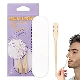 Nostril Hair Cutter - Cortador de nariz de doble propósito, manual compacto | Herramienta de extracción de viaje para hombres, con caja, afeitadora facial no eléctrica