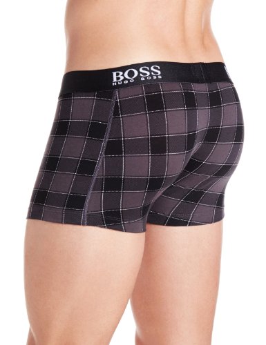 HUGO BOSS Men's Cotton Stretch Striped Boxer Logo