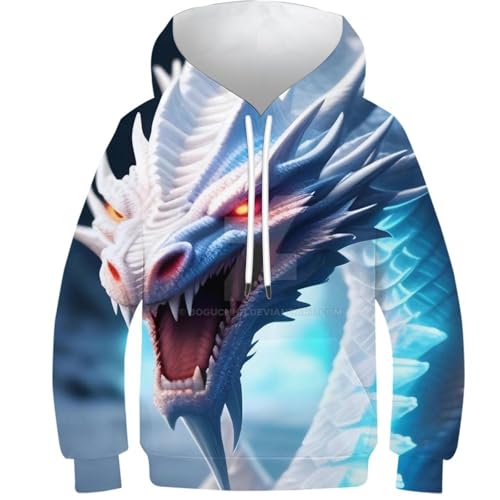 Survêtement sweat à capuche dragon 3D veste enfant 11-13 ans