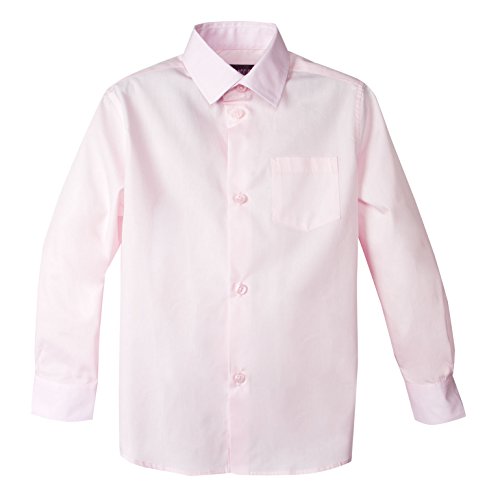 Spring Notion Baby Boys' Long Sleeve Dress Shirt 18M Marshmallow Pink