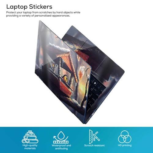 Image of Galaxsia BRIDS Full Body Vinyl Laptop Skin /Sticker /Cover Upto 15.6 Inches Laptops Laminated-Removable-HD Quality Compatible for Hp-Dell-Sony-Lenovo-Asus etc.(15x10 Inches)