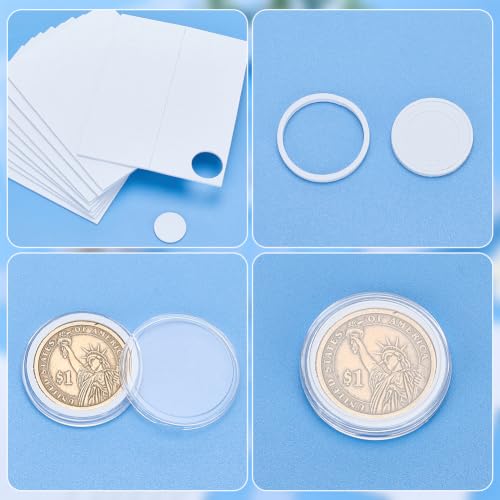 Caja organizadora transparente para monedas 200 piezas miniatura 3