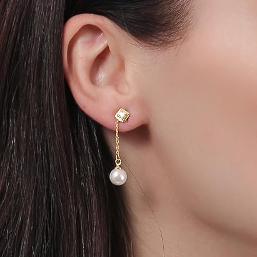 ToHeart Chain Link Earrings for Womens Hypoallergenic 14K Chain Earrings for Womens Minimalist 14K Gold Earrings for Girls2