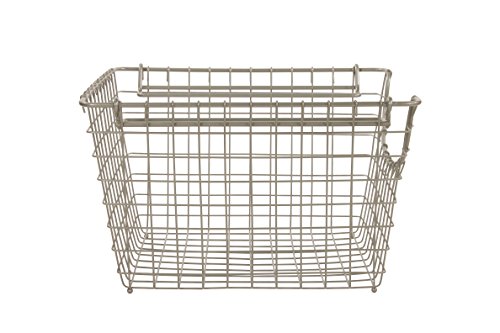 Spectrum Diversified Scoop Stacking Storage Basket, Medium, Satin Nickel #TOP2