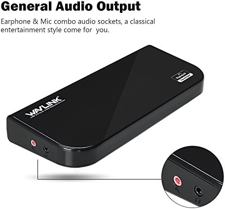 WAVLINK USB 3.0 / USB C Laptop Docking Station Dual Video Outputs Support HDMI and HDMI/DVI/VGA (6 USB Ports,Gigabit Ethernet,Audio) for Windows and Mac - Horizontal