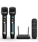 Wireless Microphones, Dual Handheld Mic System for Karaoke & Speakers