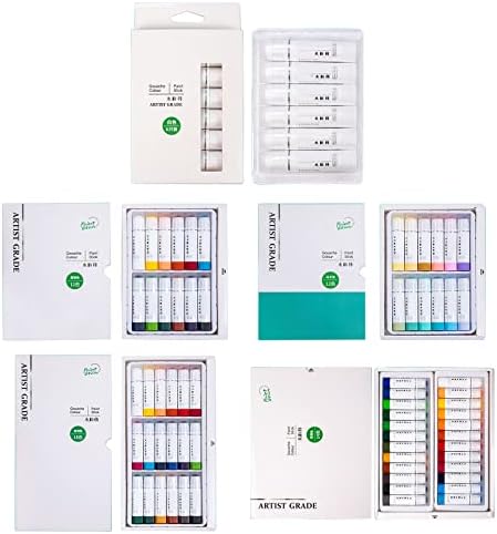 Washable Tempera Paint Sticks Assorted Colors for Painting Unbreakable Strong Coverage for Coloring Drawing Tempera Paint Sticks Set Professional Painting for Artists Graffiti Soft — view 4