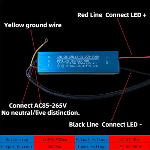 Driver LED 20W étanche transformateur AC85V-265V pour éclairage constant - 2