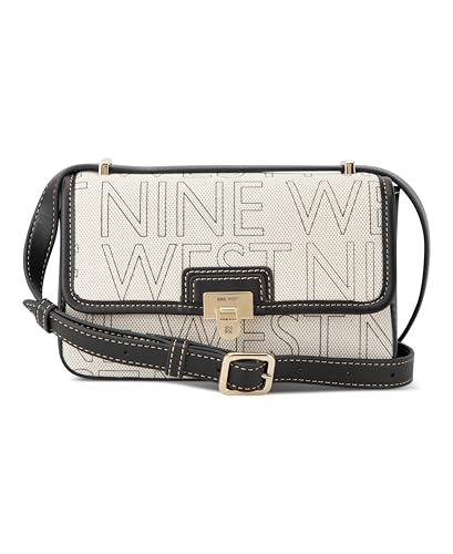 Sac bandoulière Nine West Peyton noir naturel convertible pour femme élégante