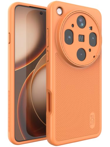 Image of TUDIA MergeGrip Designed for Oppo Find X9 Ultra Case (2026), [Military Grade Drop Tested] Dual Layer Slim Rugged Heavy Duty Shockproof Protective Phone Cover (Orange, Basic)