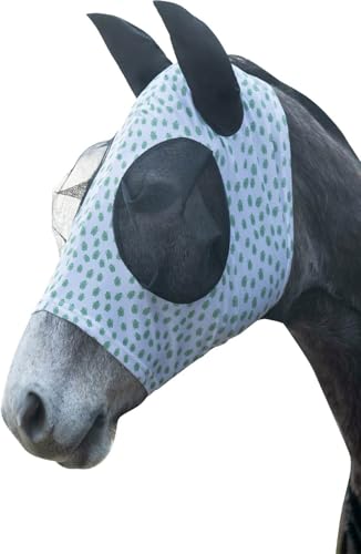 HKM Avocado Anti-fly mask White/Purple Full