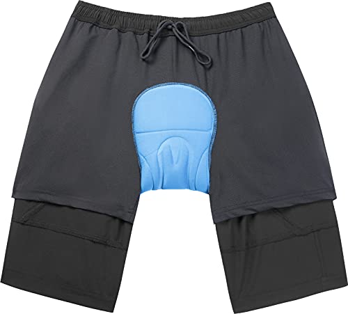 Ksmien Bermuda masculina Mountain Bike 3D acolchoada MTB bicicleta ciclismo short leve solto