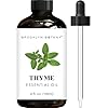 Brooklyn Botany Thyme Essential Oil – Huge 4 Fl Oz – 100% Pure and Natural – Premium Grade with Dropper – for Aromatherapy and Diffuser