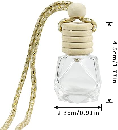 10Pcs Car Air Freshener Perfume Bottle, Aromatherapy Fragrance Essential Oil Diffuser Hanging Perfume Pendant Auto Ornaments Decor Accessories