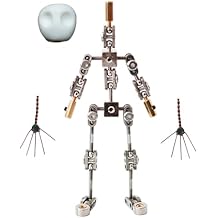 12-20Cm Full Metal Stop Motion Armature Kit- Puppet Stainless Steel Skeleton DIY Animated Figure Model Armature Kit for Stop Motion Animation & Clay Maker,20cm