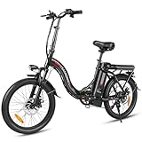 SAMEBIKE CY20FT Bici Elettrica Pieghievole per Adulti - Bicicletta Elettrica con Batteria Rimovibile 36V 13AH, Motore 250W, Autonomia 70KM e Pneumatici 20' per Tutti i Terreni