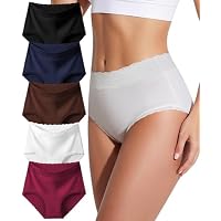 SDEOER 5-Pack High-Waisted Ladies Panties