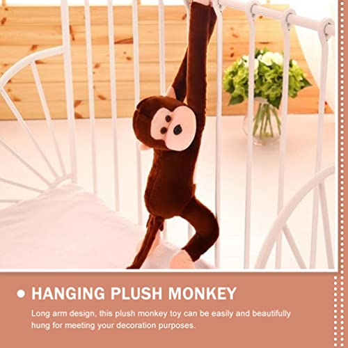 Kisangel 2 Pçs Brinquedo De Macaco De Pelúcia Pendurado Bicho De Pelúcia Brinquedo De Macaco De Braç