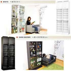 コレクションラック 深型ハイタイプ セット（本体+上置き） 2セット Amazon | コレクションラック【ルーク】深型ハイタイプ セット