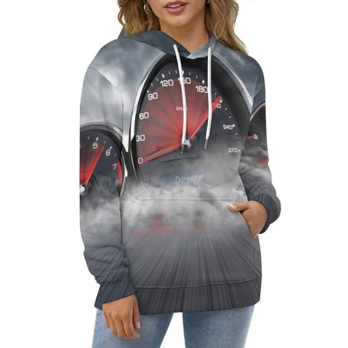Sweat à capuche voiture UMENG pull unisexe noir taille S - 5