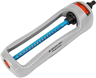 GRÜNTEK Oscillation sprinkler PRIMAVERA up to 336 m² / 3617 ft² Irrigation area, blasting width up to 21 m x 15 m, osillating sprinkler for lawn, plants, garden.