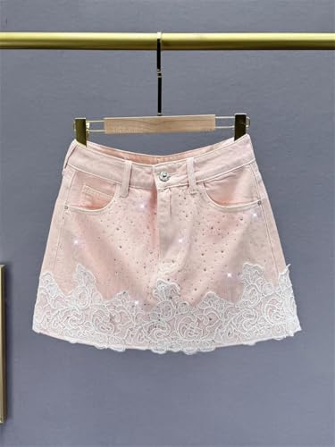 Women’S Denim Skirt Fashion High Waist Slim Temperament Short Versatile A-Line Skirts for Summer2