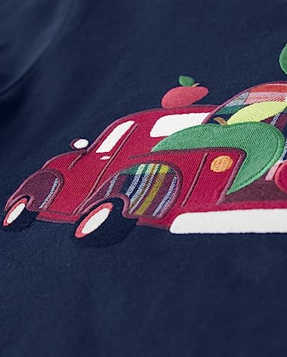 Image of Gymboree,and Toddler Embroidered Graphic Long Sleeve Layered T-Shirts,Apple Truck,7