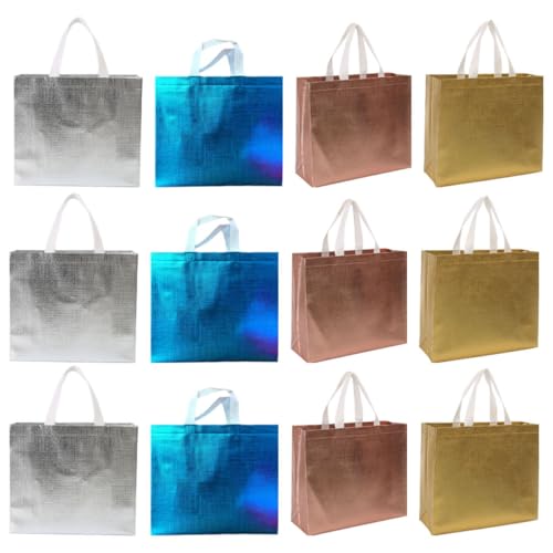 Sac cadeau brillant en film pour mariage et shower de bébé | Lot de 20
