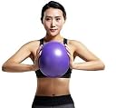 serveuttam 25CM Mini Aerobic Ball/Gym Ball Anti Burst Exercise Fitness Pilates Balance Ball with Straw for Air (Multi Colour) gallery image