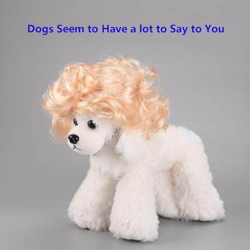 Peruca divertida de cosplay para cães, roupas de cabeça, fantasias de animais de estimação, fantasia