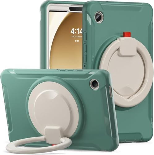 [Asamike] 360�x��] �X�^���h Galaxy Tab A 10.1'' 2019�P�[�X �Ռ��z�� ��� ������t�� �n���h���t Android �^�u���b�g �M�����N�V�[ T510/T515 �J�o�[ �����h�~ �q�� �P�[�X�C�u���b�N �Ő� S10