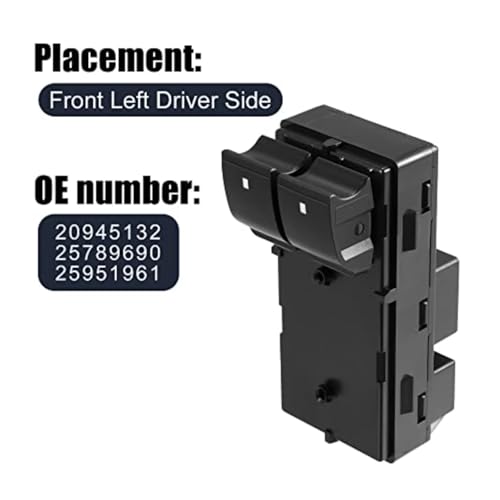 Bouton commande lève-vitre Silverado commande passager conducteur reference 20945132 - 6