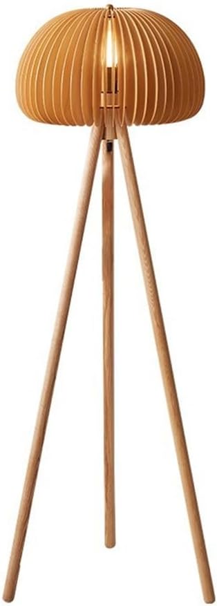 Retro Living Room Decoration Bedroom Study Log Medieval Solid Wood Atmosphere Floor Lamp Lamps