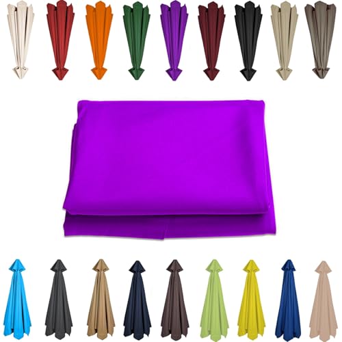 Telo Di Ricambio Per Ombrellone Da Giardino: 250 Cm, 6 Costole, Colore Cachi, Antivento E Anti-UV - 4