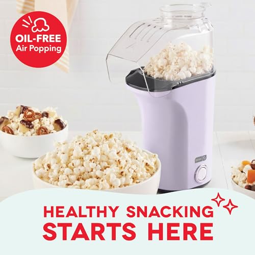 Image of Dash Fresh Pop Popcorn Maker, 16-Cup Hot Air Popper, Lavender