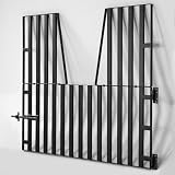 Horse Barn Door Gate 48' X 42' Metal Horse Stall Door Guards Yoke Design