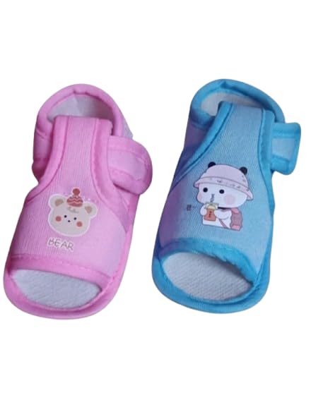 Baby Booties with Cartoon Design,Booties For Baby Boy and Baby Girl Unisex Infant Shoes, Pack of 2..-picture-16