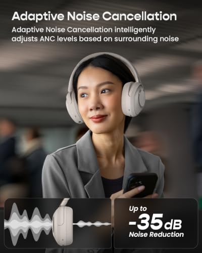 Cleer Audio Alpha Active Noise Canceling Headphones, Stone - image 4