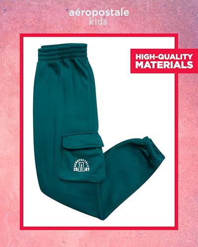 AEROPOSTALE Girls' Sweatsuit Set - 2 Piece Fleece Pullover Hoodie Sweatshirt, Jogger Sweatpants - Track Suit for Girls (7-16)4