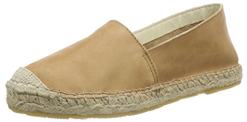 Espadrilles cuir tan pour éviter les ampoules et marcher confortablement tout l'été