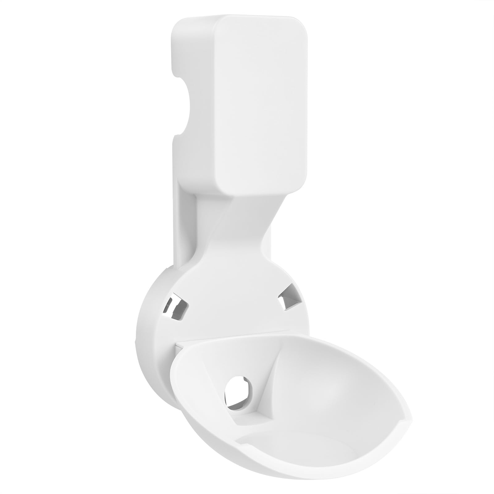 Uchwyt ścienny do gniazdka elektrycznego, stojak, oszczędzające miejsce rozwiązanie do głośników Google Home, akcesoria, uchwyt z rozmieszczeniem kabli (biały)