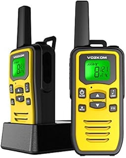 VOZKOM Professional Long Range Rechargeable Walkie Talkies for Adult, FM Two Way Radios 8 Channels, Survival Kit for Camping Hiking