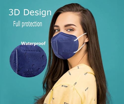 Image of MEELANA Anti Pollution 5 Layer Non Woven Fabric N95 Reusable Mask for Unisex