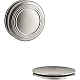 Kohler K-T37396-BN Cable Bath Drain Trim w/Traditional Push Button Handle Nickel