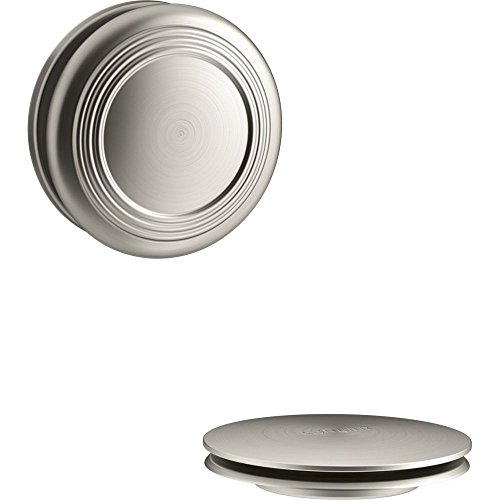 Kohler K-T37396-BN Cable Bath Drain Trim w/Traditional Push Button Handle Nickel