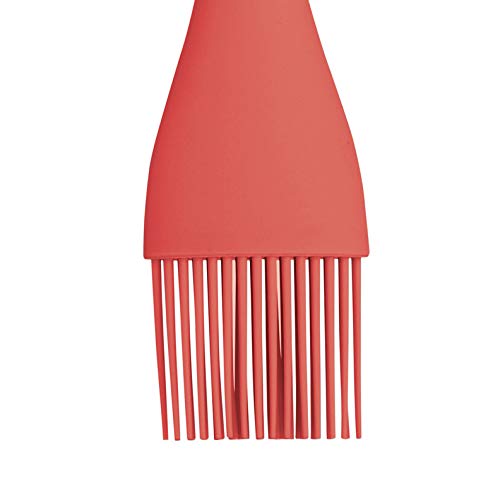 KitchenCraft Colourworks Silicone Basting/Pastry Brush, 26 cm - Red - Image 4